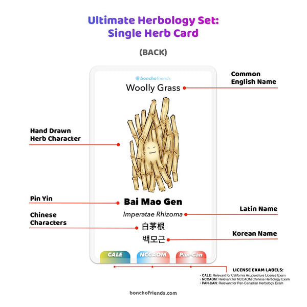 the Ultimate Herbology Set, 271 Herbs, 162 Formulas, Boncho Friends Formulas, TCM Single Herb Card, Herbology, Chinese Medicine, Herbal Medicine, Study Cards, Boncho Friends