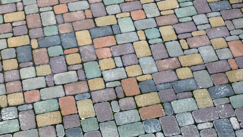 Paving Stones In Winter