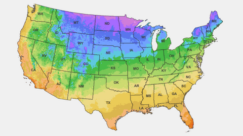 US Garden Zone Map
