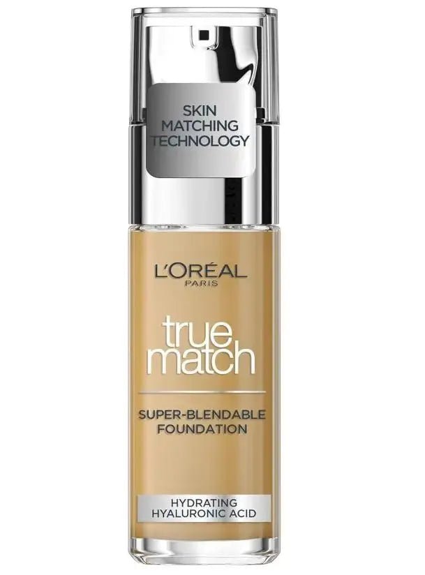 Image of L'Oreal Paris True Match Super Blendable Foundation with Hydrating Hyaluronic Acid - 55 D/55 W Golden Sun