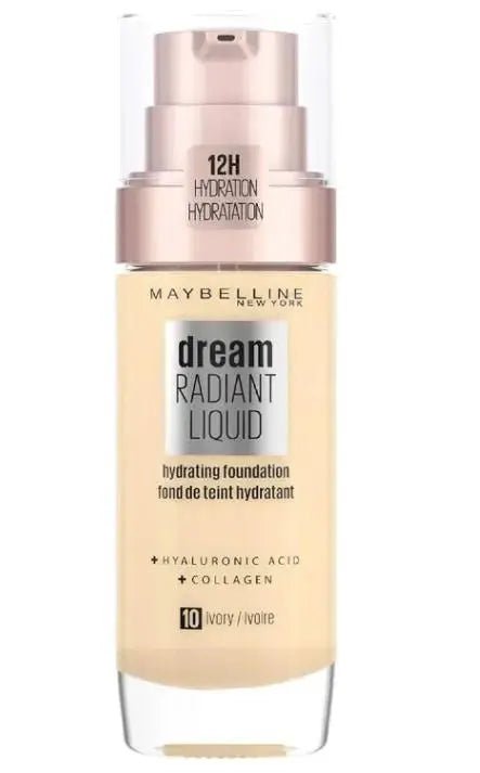 Image of Maybelline Dream Radiant Liquid Foundation - 10 Ivory