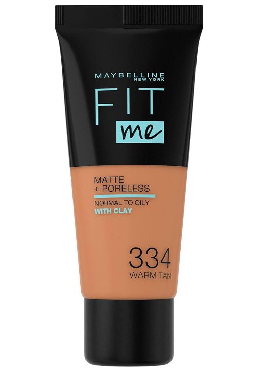 Image of Maybelline Fit Me Matte + Poreless Foundation - 334 Warm Tan