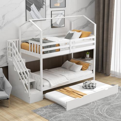 bunk bed with trundle