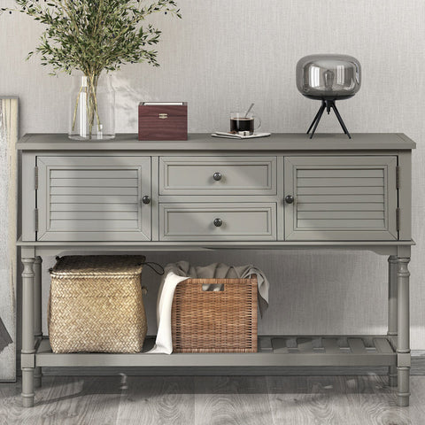 Simple Classic Modern Console Table With Storage
