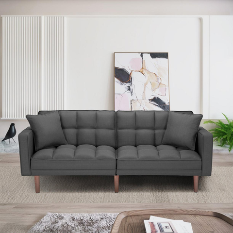 grey techno fabric sofa