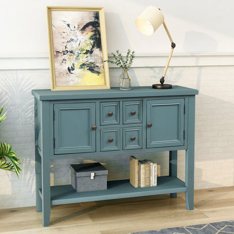 Sophistocated Buffet Console Table with Bottom Shelf