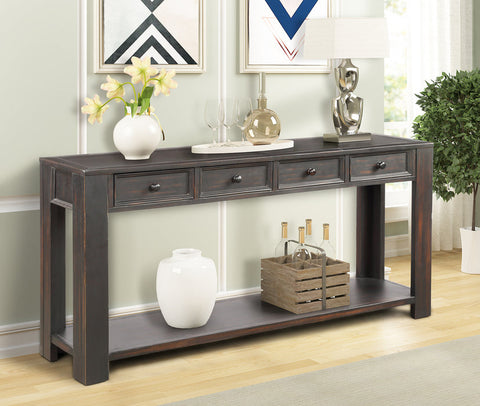 Functional Console Entryway Table with Drawers