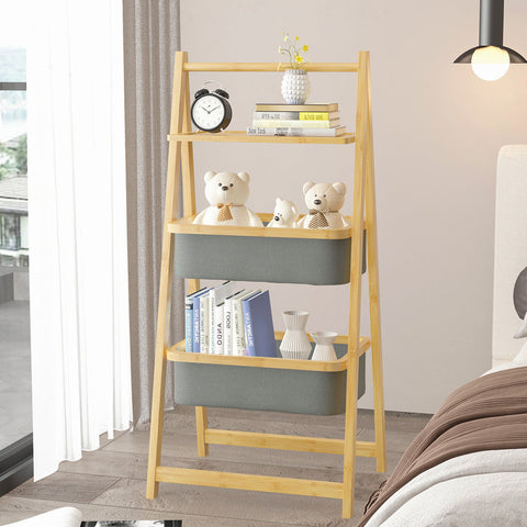 Bamboo bedroom organizer