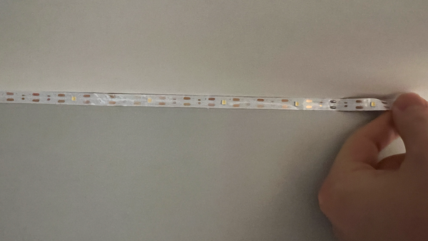 installing LED strip on ceiling