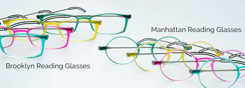 Brooklyn and Manhattan Reading Glasses in all new colors