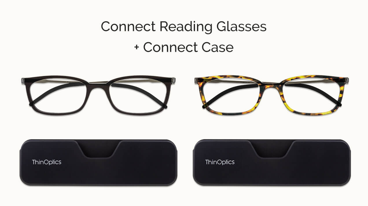 Connect Reading Glasses with Connect Case 