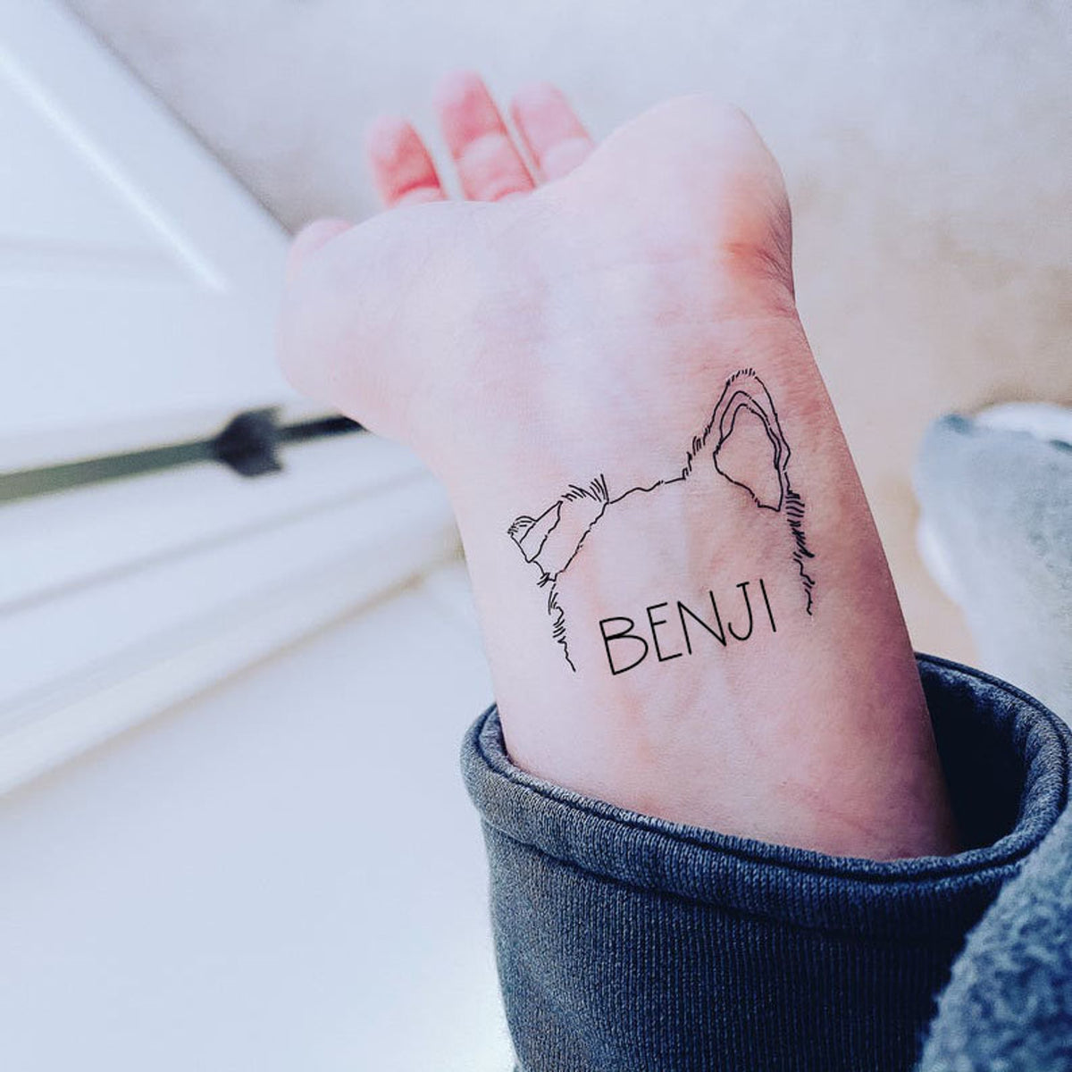 30 Best Dog Outline Tattoo Designs  The Paws