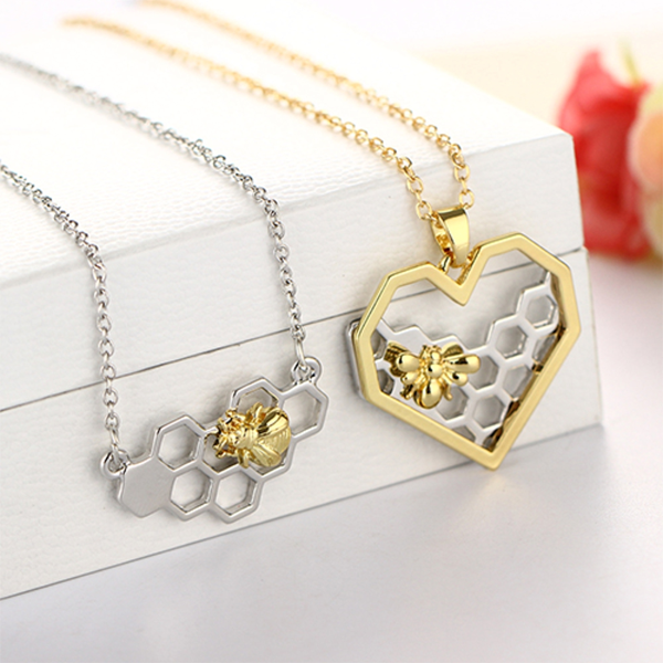 Heart Bee Necklace – Florence Scovel 
