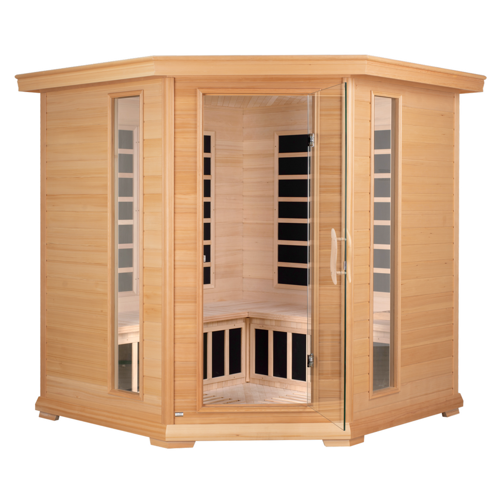 blisspod-vienna-corner-spacious-far-infrared-sauna-canadian-hemlock-ultra-low-emf-12-heaters-for-4-5-persons