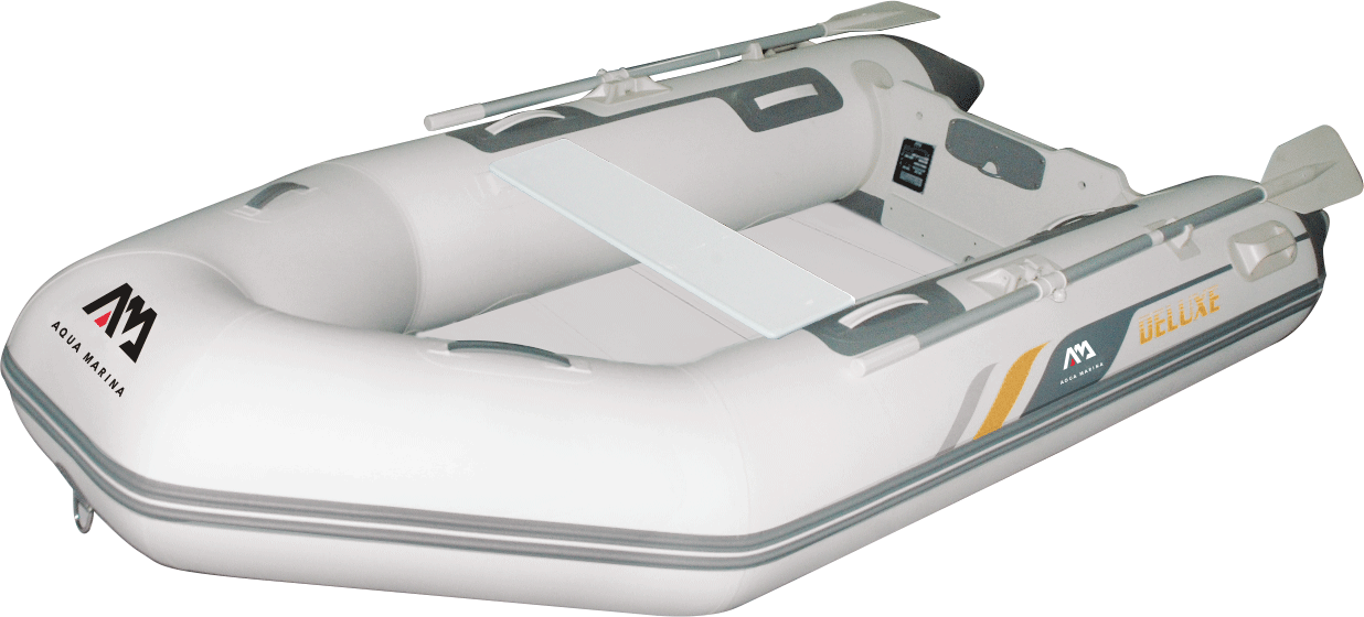 Aqua Marina Inflatable Speed Boat A-DELUXE 3M with Aluminium Deck Including Carry Bag, Hand Pump & Oar Set