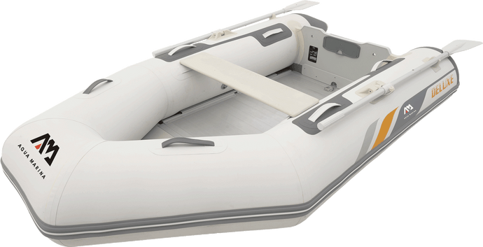 Aqua Marina Inflatable Speed Boat A-DELUXE 3M with Aluminium Deck Including Carry Bag, Hand Pump & Oar Set