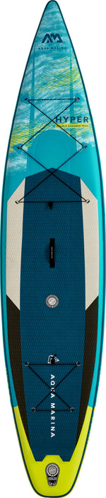 Aqua Marina Stand Up Paddle Board  - HYPER 12'6" - Inflatable SUP Package including Carry Bag, Fin, Pump & Safety Harness
