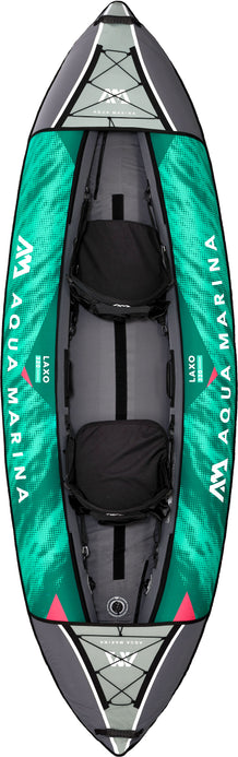 Aqua Marina, 1 Person, RECREATIONAL KAYAK - LAXO 9'4" - Inflatable KAYAK Package including Carry Bag, Paddle, Fin, Pump & Kayak Seat