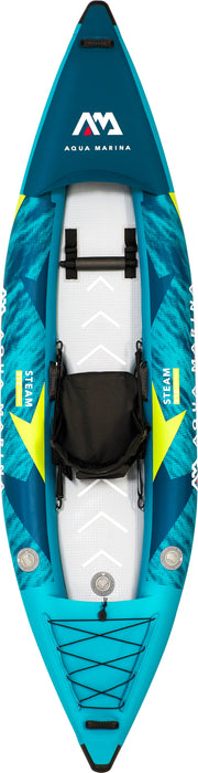 Aqua Marina, 1 Person, VERSATILE / WHITE WATER KAYAK - STEAM 10'3" - Inflatable KAYAK Package including Carry Bag, Fin, Pump & Kayak Seat