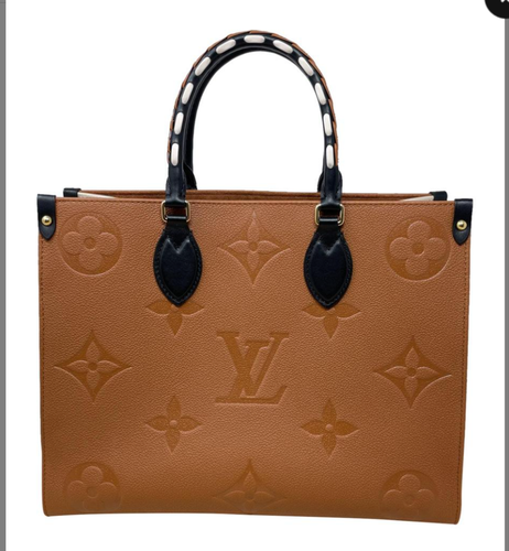 Louis Vuitton Onthego MM Wild at Heart Caramel in Cowhide Leather