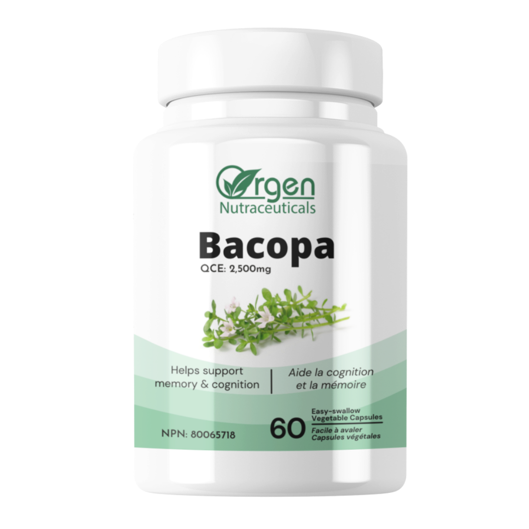 Bacopa monnieri memory health supplement and cognitive health extra strength supplement to improve memory, boost brain function, improve attention, and reduce inflammation. Bacopa may help reduce ADHD symptoms and provides antioxidants.