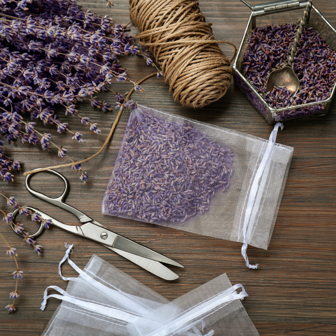 DIY do it yourself calming lavender sachets