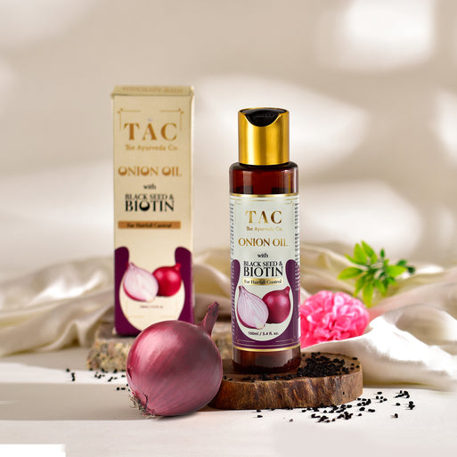 Onion hair oil for hair fall control