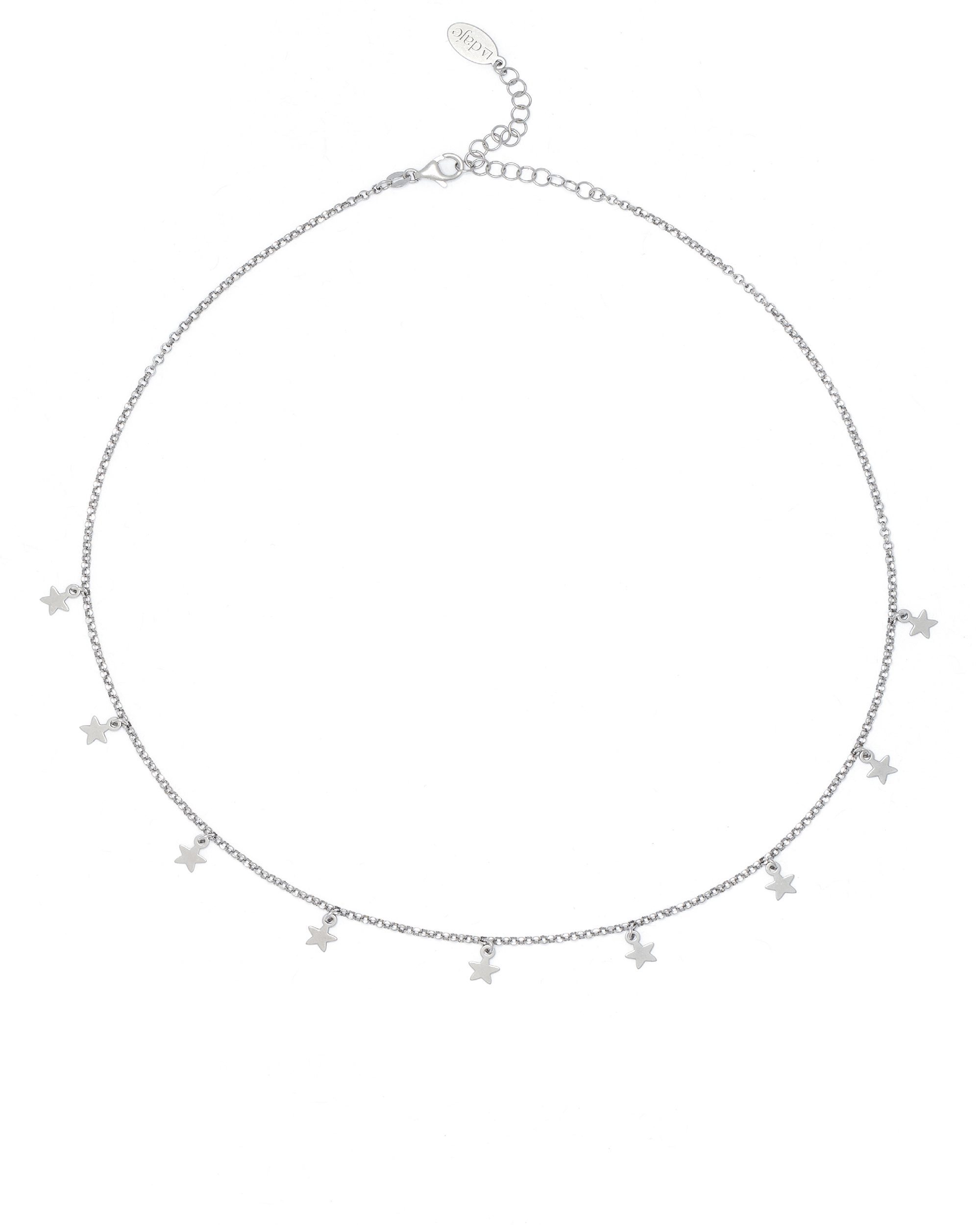 Adriana Silver Rhodium Star Chain Necklace – La Daje