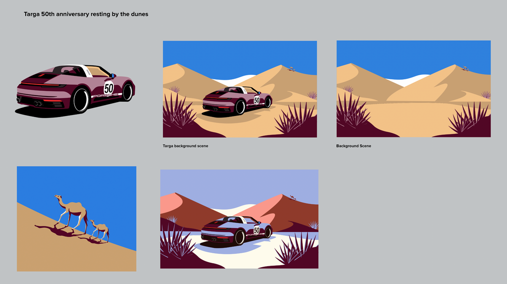 Icons of Porsche by Bavz