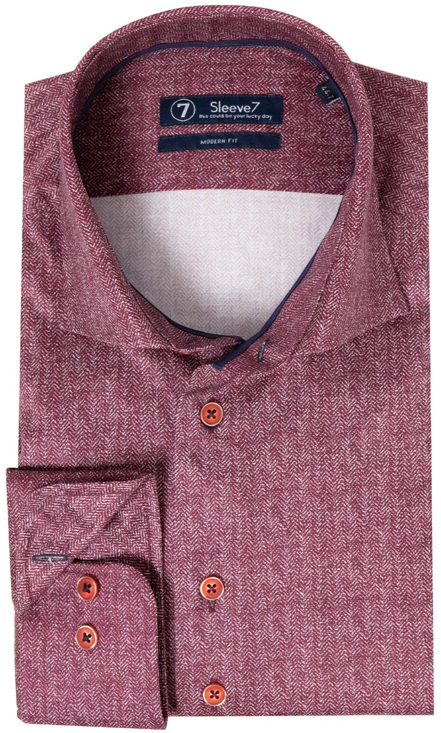 Bederven Interactie Bermad Bordeaux Rood Print Overhemd Mouwlengte 7 - Sleeve7 – CJE Fashion