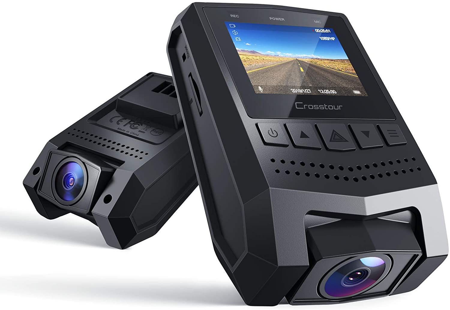 Mini Dash Cam 1080p FHD Car Cam Recorder with 1.5” LCD Screen CR250