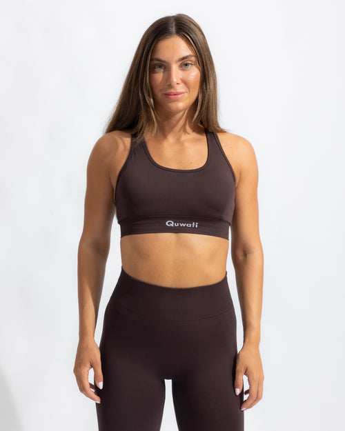 Seamless Bra - Black - quwati