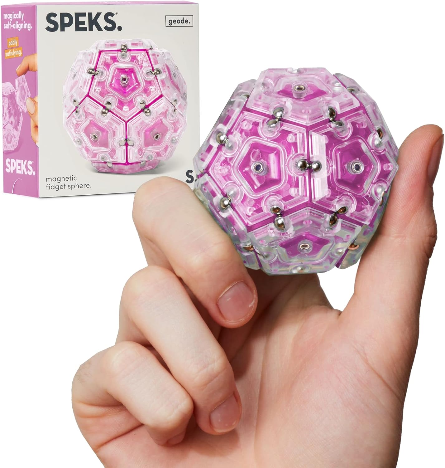 SPEKS ROSE QUARTZ GEODE