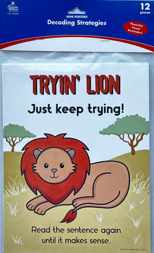 MINI POSTERS DECODING STRATEGIES POSTERS - MINI POSTER SET - Learning Post & Toys