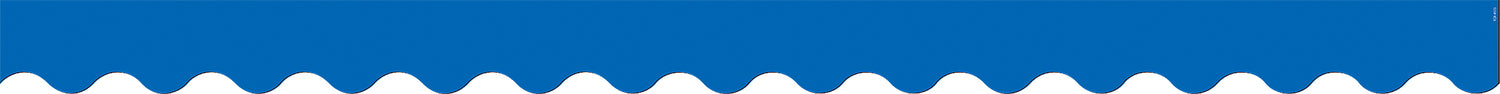 Blue Scalloped Border Trim
