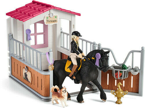 Schleich Horse Club 42437 Horse stall with Horse Club Tori & Princess