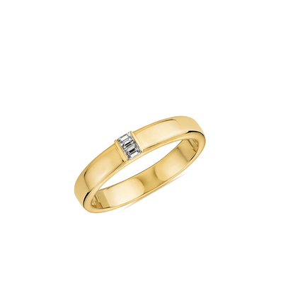 Epinki Anillos Matrimonio Oro 18K, Anillo Mujer Elegante 4MM Piedra de Luna  Blanco Corazón con Moissanita Blanco Redonda Anillos de Boda