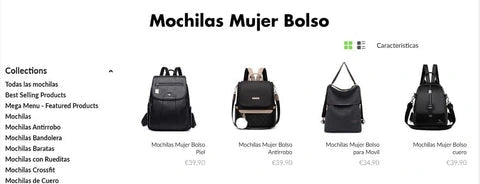 coleccion Mochilas Mujer Bolso