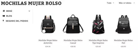 Colección Mochila Mujer Bolso