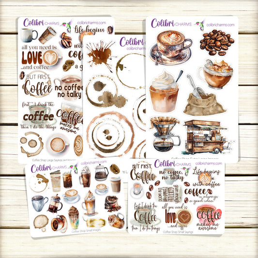 Winter Warmers Image Stickers, Hygge Stickers, Holiday Planner Stickers