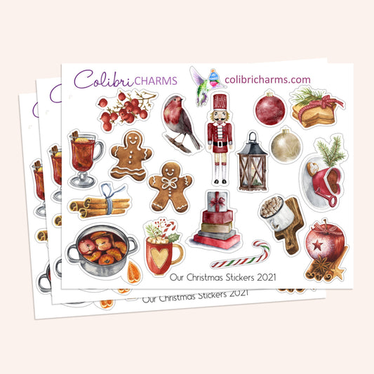 Slow Winter Stickers Winter Sticker Sheet, Holiday Planner Stickers, Hygge Winter  Stickers, Christmas Journaling 