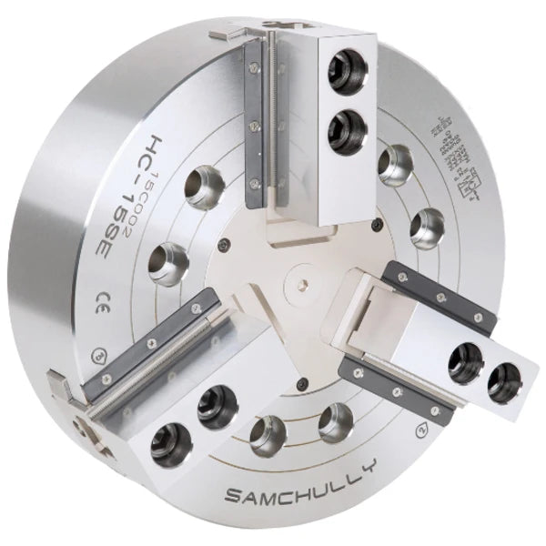 Samchully - 12", 3-Jaw, Closed Center Hydraulic Chuck, M20x2.5 - HC-12SE