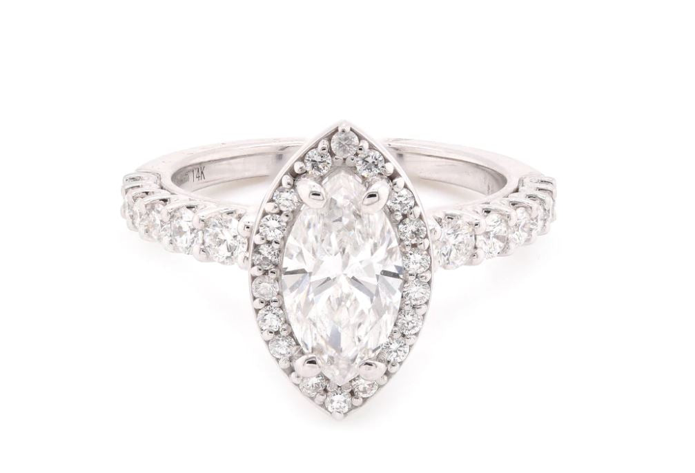 white gold engagement ring