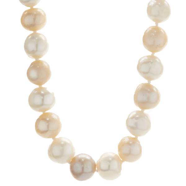 silver pastel pearl necklace