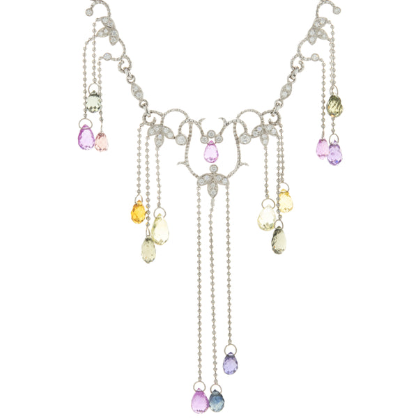 Louis Vuitton Vivienne Rabbit Pendant, White Gold, Lacquer, Diamonds & Colored Gemstones Gold. Size NSA