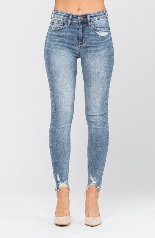 High Rise Button Fly Skinny Jeans – Charming Choyce Boutique