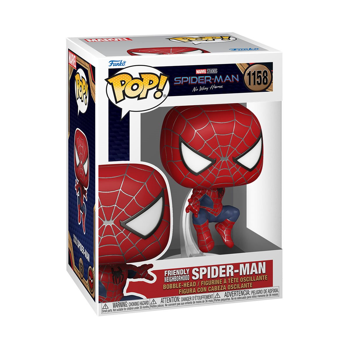 Preventa] Spider-Man: No Way Home Spider-Man Leaping Pop! 1157 Vinyl -  LuffyToys