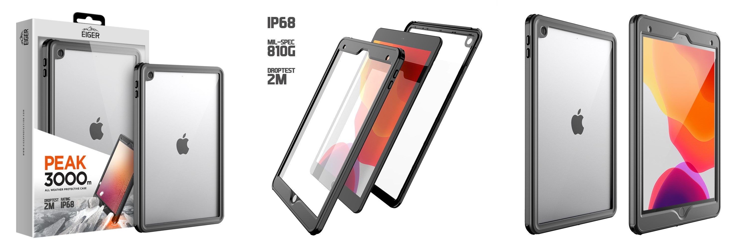 full body, built in screen protector case for ipad 10.2 (2021)