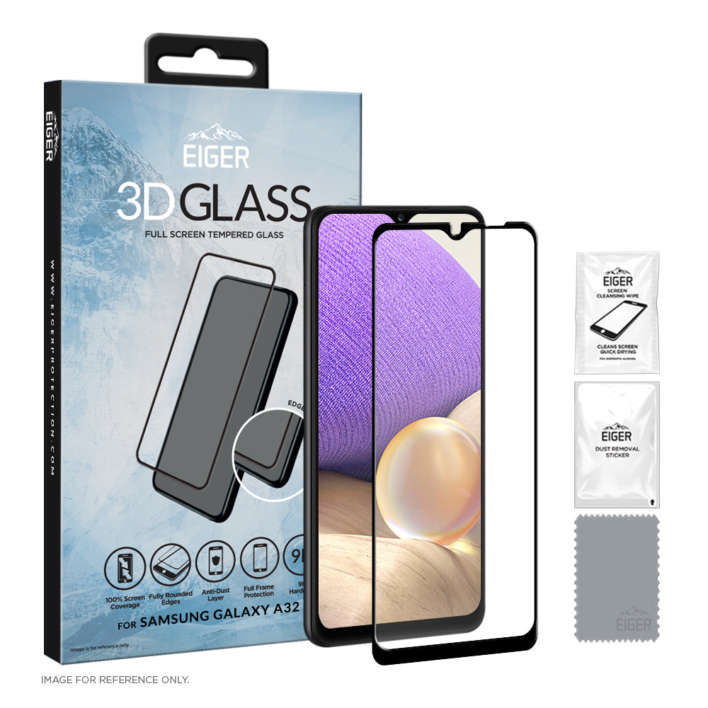 Eiger Mountain Glass 3D Screen Protector for Samsung Galaxy A32 4G