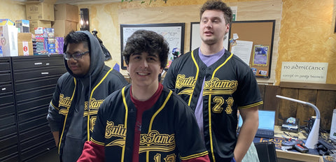 Card Corner crew in their jerseys